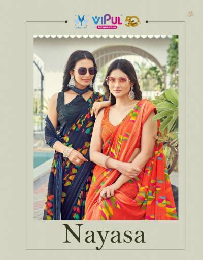 Nayasa BY VIPUL SAREE DESIGNER SHIMMER SAREES WHOLESALER IN INDIA